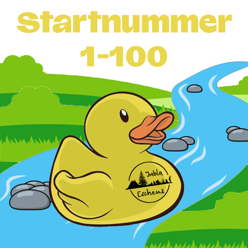Startnummer Entenrennen 1-100